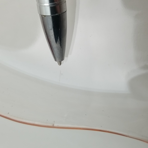 Lancaster Jubilee Pink Elegant Depression Era Three Footed Rimmed Serving Plate - Picture 15 of 16